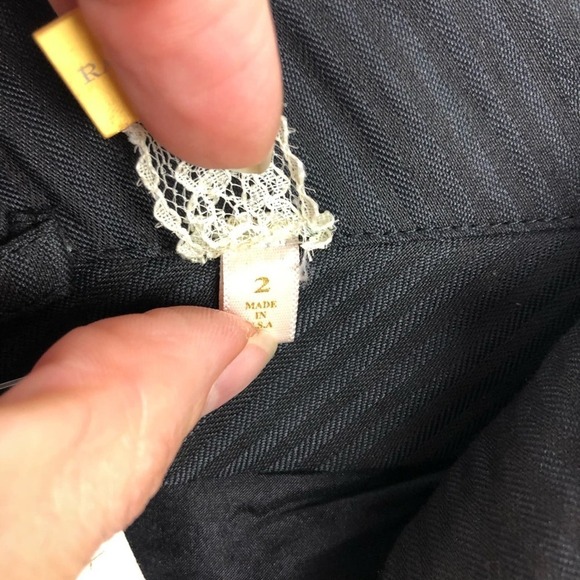 NWT Rachel Roy Aponi Relaxed Fit Wool Wide Legs Boyfriend Trouser Pants Size 2 - Picture 12 of 16